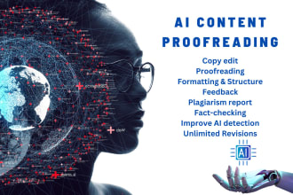 do ai content proofreading, fact checking chatgpt within 24 hrs