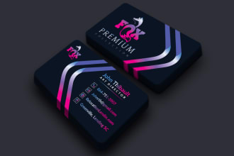 do modern luxury minimalist business card design within 24 hours