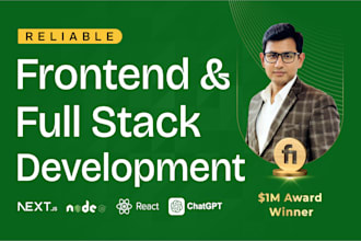 be your full stack web developer and build a custom website, frontend or backend