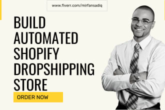 create shopify dropshipping store build automated ecommerce website design setup