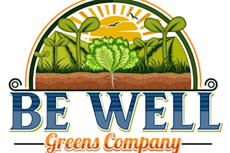 design a professional modern farm logo