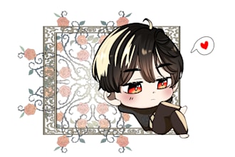 draw anime icon or profile picture