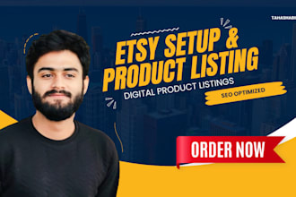 do etsy store creation with etsy product listing digital products, etsy SEO