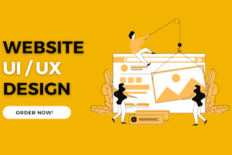 create website ui design, landing page ui design or web ui ux design in figma