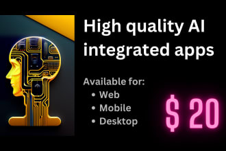 create openai, google gemini, based ai web app, software