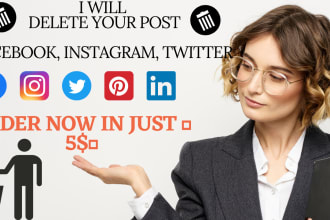 delete or remove social media account and post
