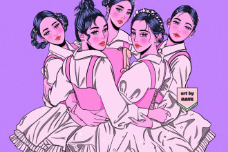 draw 90s retro japanese anime city pop illustrations for you