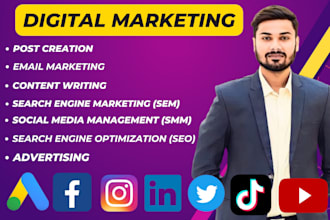 be your digital marketing manager provide services, strategy