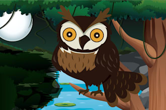 draw children book illustrations and book cover illustration