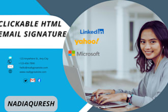 create professional html clickable email signature