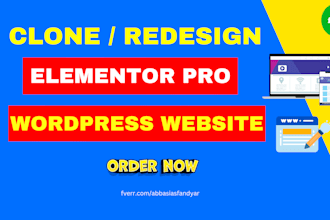 copy clone, duplicate website, redesign wordpress,  replicate wordpress website