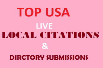 do 350 USA local citations and dirctory submissions
