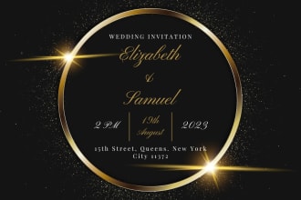 design your wedding invitation card, save the date, flyers, program