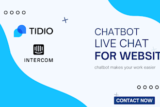 intercom, botpress, tidio ai chatbot, live chat, social media chatbot, shopify