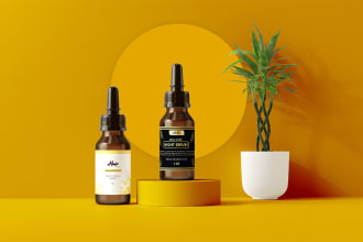 do cosmetic label, skin care label and  product label design