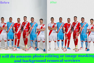 do photo editing or image masking and background removal services