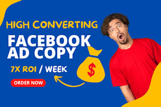 write high converting ad copy for facebook ads