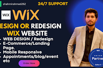 design wix website design , redesign wix website , wix online store