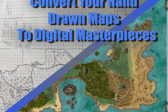 convert hand drawn maps for dnd fantasy style games