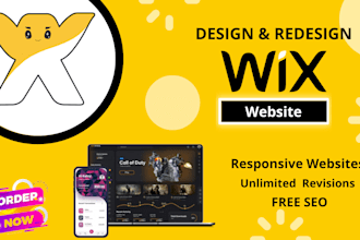 build wix website, business wix website or website design