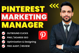 be your pinterest marketing manager pin designer and SEO optimizer for traffic