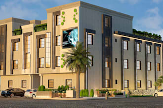 design 3d exterior and 3d floor plans for commercial and residential house