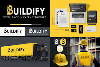 brand style guide with minimalist logo, brand identity with branding kit