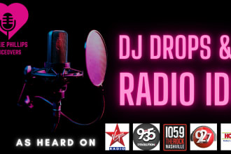 voice dj drops for your mix show or podcast
