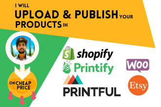 upload add or list your products in shopify woocommerce etsy and other stores