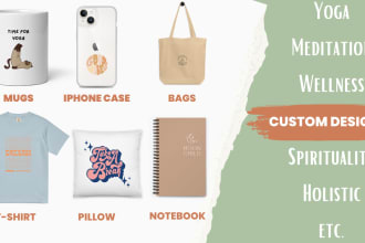 design custom yoga meditation and spiritual  clothing merchandise