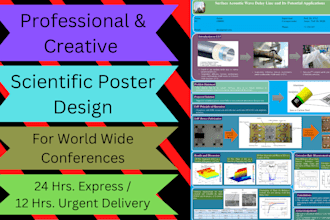 design research scientific poster and powerpoint presentation for conference