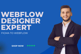 develop webflow website, figma to webflow, webflow expert