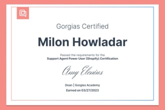 be your gorgias customer support agent