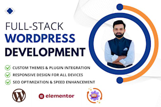 expert full stack wordpress web developer for responsive website development