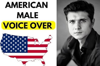 record an american english male voice over