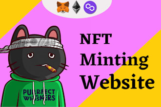 create nft website minting dapp and smart contract
