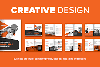 design a professional company profile, catalog, and brochure