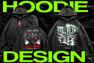 design a hoodie in a modern and trendy style