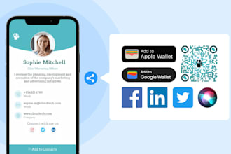 create outstanding digital business card in 1hour