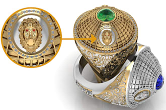 perfect jewelry design in matrix and rhinoceros for you