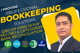 setup clean up reconciliation and bookkeeping in quickbooks online or xero