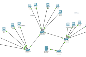 do network design projects using cisco packet tracer