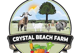 do a modern professional farm logo design