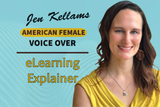 record an american female voice over for elearning explainer training videos