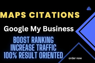do 16000 google maps citations, gmb ranking and optimization