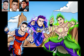 make an amazing cartoon portrait for yourself