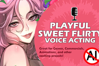do a cheeky, flirty sweet sultry voice over and acting
