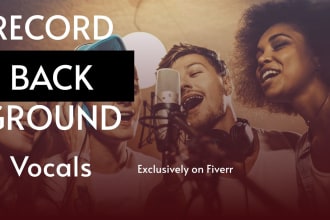 record and compose original background vocals for your songs