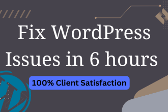 fix wordpress issues, bugs, errors, elementor expert help