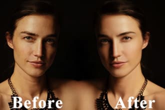 do photo retouching, body slimming or portrait photo editing